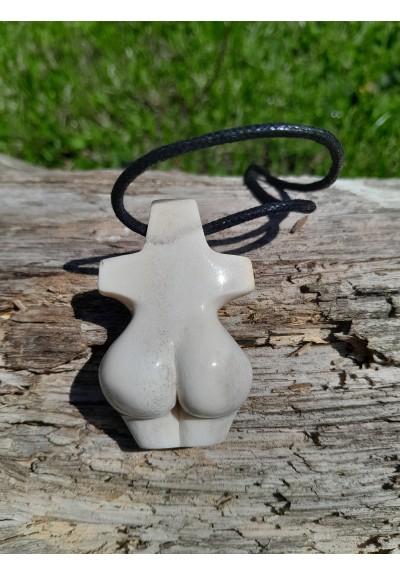 Unique handcrafted Venus Cucuteni amulet, Neolithic Goddess Great Mother pendant, fertility goddess necklace, Terracotta.