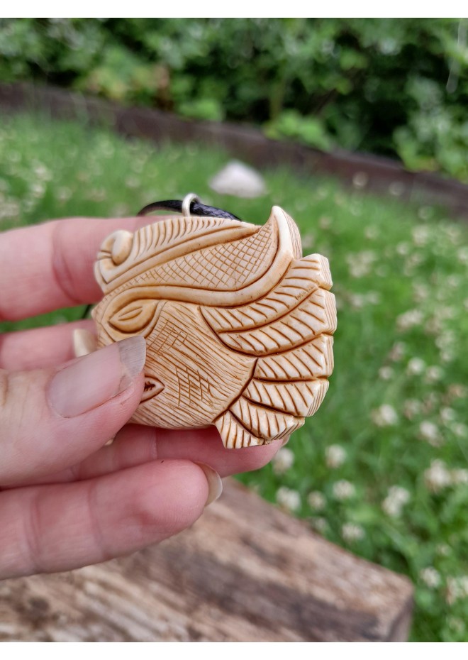 Viking, Celtic Boar jewelry. Norse pendant. 