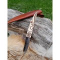 Handmade Exquisite Norse knife "Odin’s Raven Munin".