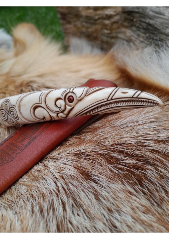 Handmade Exquisite Norse knife "Odin’s Raven Munin".