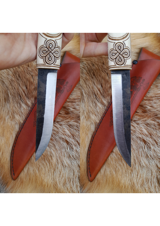 Handmade Exquisite Norse knife "Odin’s Raven Munin".