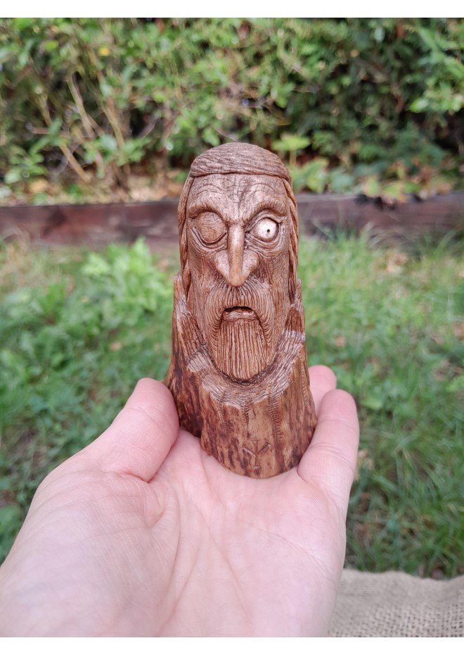 Exclusive hand-carved statue "God Odin". The Allfather