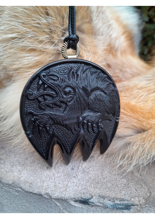 Norse  Bear paw necklace