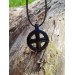 Buffalo horn hand-carved Solar Cross amulet. Celtic cross. Sun Wheel pendant. Wheel of Life necklace. Viking Norse jewelry. Odin Cross art. Heathen. 