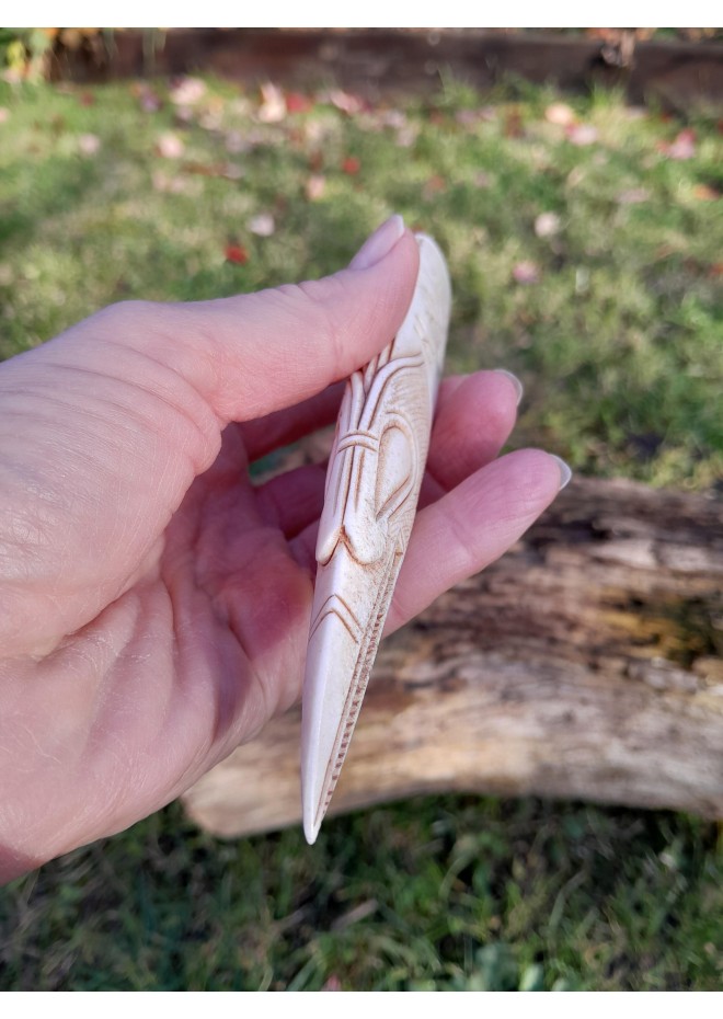  Viking or Norse style. Runic knife handle "Raven".