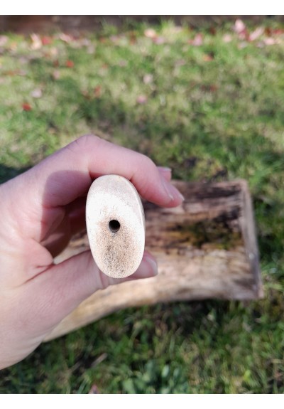 Knife handle "Raven". Viking or Norse style. Odin’s Raven head with Algiz and Odal runes - Hand carved