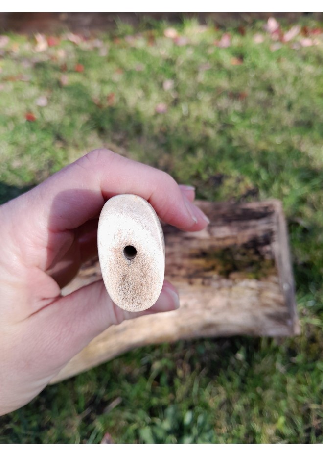 Knife handle "Raven". Viking style. Hand-carved