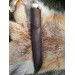 Handcrafted Viking seax with bone handle and Damascus steel