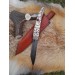 Viking knife with moose antler handle & Norse symbols