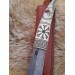 Viking knife with moose antler handle & Norse symbols