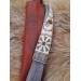 Viking knife with moose antler handle & Norse symbols