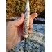 Handmade Norse seax "Raven of Odin". Antler carved handle