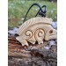 Hand-carved Celtic motifs wild boar amulet. Norse mythology