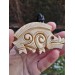 Hand-carved Celtic motifs wild boar amulet. Norse mythology