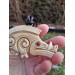 Hand-carved Celtic motifs wild boar amulet. Norse mythology