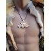 Celtic Boar pendant. Antler hand-carved amulet