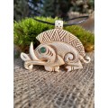 Celtic Boar pendant. Antler hand-carved amulet