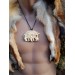 Freyr boar antler hand-carved necklace.