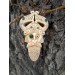 Viking pagan amulet: Odin with Ravens & Dragons. Hand-carved