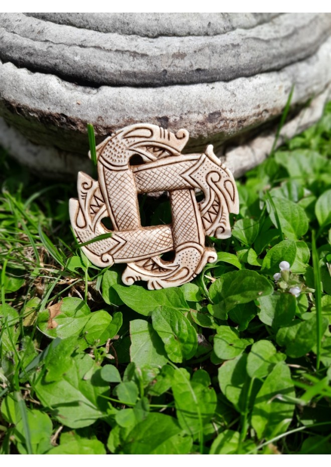 Viking Dragon four-headed Dragon knotwork talisman