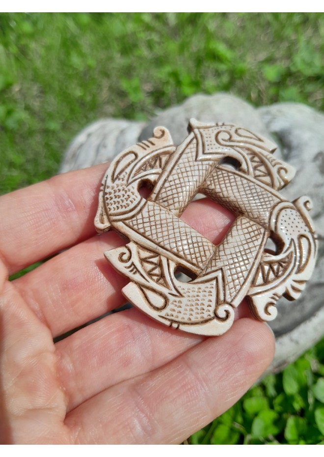 Viking Dragon four-headed Dragon knotwork talisman