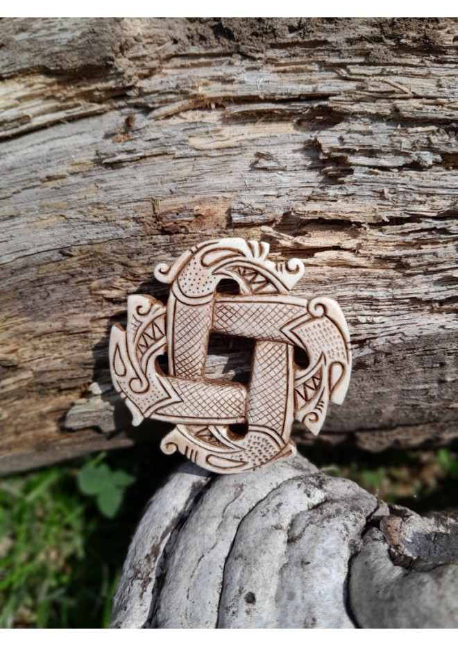 Viking Dragon four-headed Dragon knotwork talisman