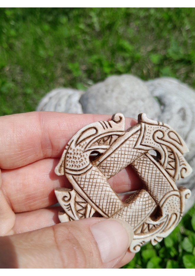 Viking Dragon four-headed Dragon knotwork talisman