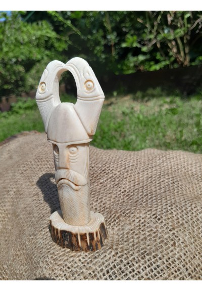 Exclusive hand-carved statue "God Odin". Figurine of Odin. Óðinn sculpture. 