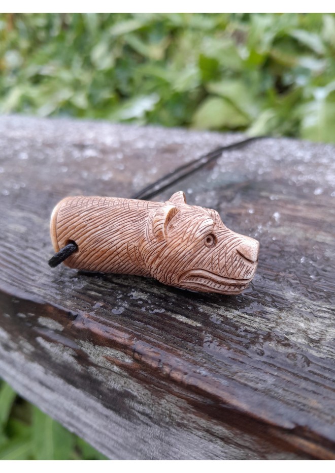 Viking bear amulet. Berserker talisman. Strength amulet.