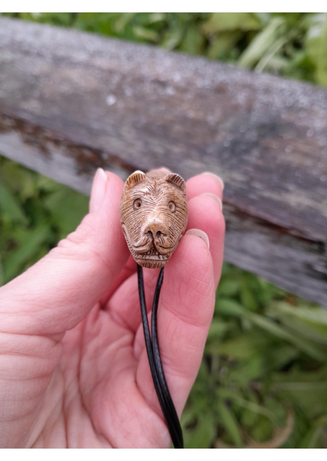 Viking bear amulet. Berserker talisman. Strength amulet.