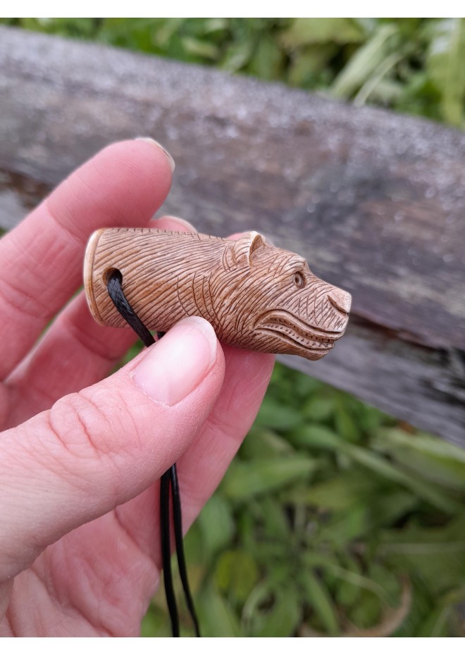 Viking bear amulet. Berserker talisman. Strength amulet.