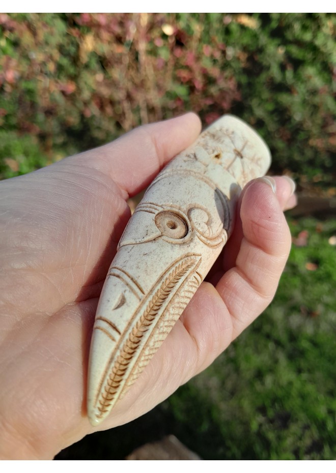 Viking Raven - knife handle.