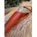 Hand-forged Viking style knife. Hand-carved antler handle