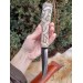 Hand-forged Viking style knife. Hand-carved antler handle