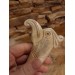 Hand-carved Eagle head handle. Tool handle Knife. Norse bird. Celtic art.