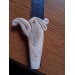 Hand-carved Eagle head handle. Tool handle Knife. Norse bird. Celtic art.