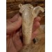 Hand-carved Eagle head handle. Tool handle Knife. Norse bird. Celtic art.