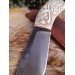 Norse "Dragon" knife. Moose antlers hand-carved handle