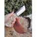 Norse "Dragon" knife. Moose antlers hand-carved handle