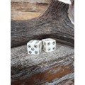 Handmade bone dice.