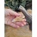 Viking Dragon amulet with Algiz rune. Moose antlers hand-carved