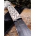 Norse knife with Dragon pattern. Hand-carved Dragon handle. 