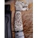 Norse knife with Dragon pattern. Hand-carved Dragon handle. 