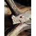 Antler hand-carved Viking Wolf amulet. Fenrir necklace. Pagan totem animal.