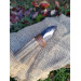 Handmade Neolithic ritual knife with flint blade (modern reconstruction). 