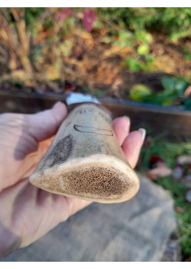 Shamanic athame. Stone age ritual altarpiece tool. 