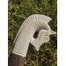 Handmade designer Norse knife "Sleipnir". Hand-carved antler handle.