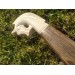 Handmade designer Norse knife "Sleipnir". Hand-carved antler handle.